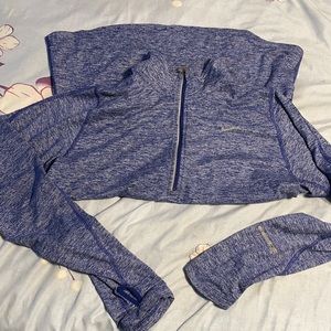 Nike Womens Dri Fit Sweater purple size medium